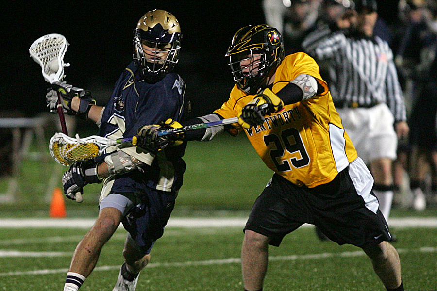Doucette Nets Goal And Assist, Hitchings Records 16 Saves As Men's Lacrosse Drops 18-3 Pilgrim League Decision At Babson