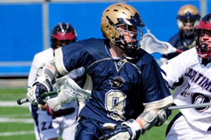 Linn Nets Hat Trick And Three Assists, Nichols, Lersch Add Three Goals Each As Men's Lacrosse Drops 14-13 Non-League Decision To UMass Boston