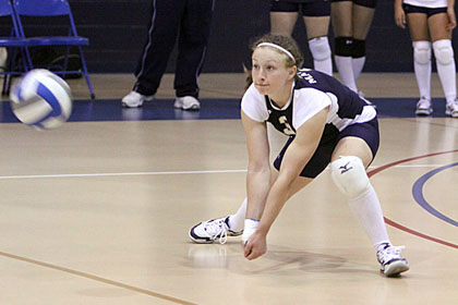 Marino, Lyons Combine For Six Kills, 10 Digs As Volleyball Opens Second Ratches Era With 3-0 Non-League Setback To Coast Guard