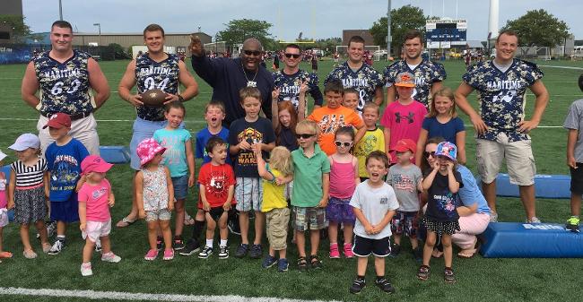 Football Hosts "Books Around Bourne" Reading Program Event