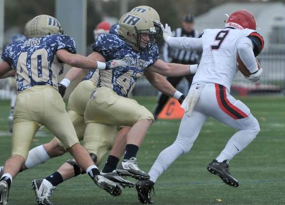 Cape Cod Times:  "McCarthy A Defensive Star For Massachusetts Maritime Football"