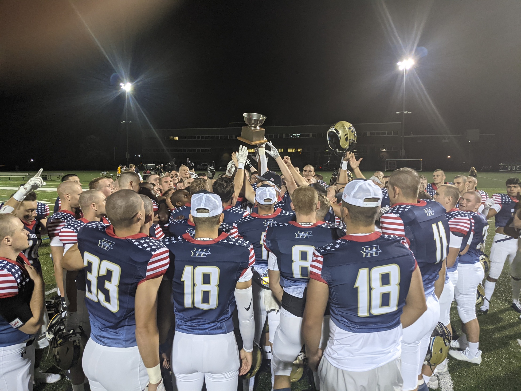 Football wins 13th Chowder Bowl over SUNY in Home Opener