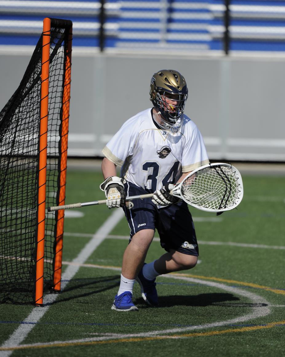 Solari Nets Goal, Kuehn, Painten Combine For 26 Saves As Men's Lacrosse Drops Pilgrim League Opener At Babson