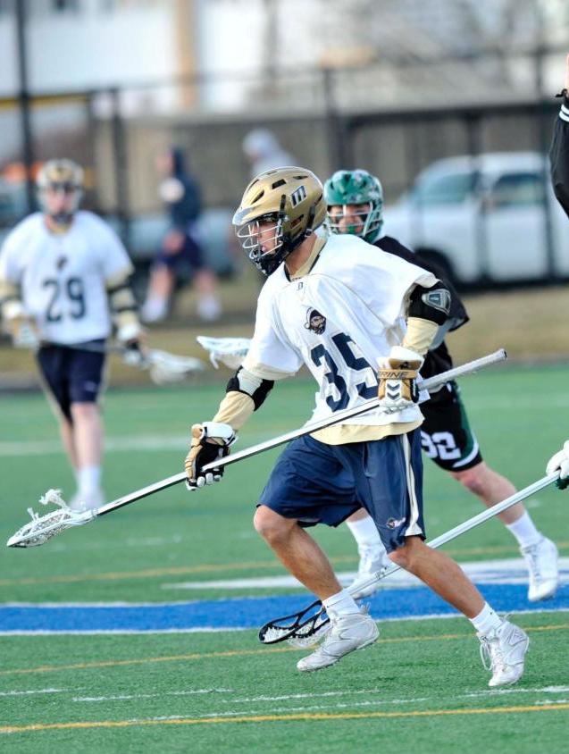 Hojnoski, Staples Net Pair Of Goals, Painten Makes 17 Saves As Men's Lacrosse Drops Tough 7-6 Senior Night Pilgrim League Decision To MIT