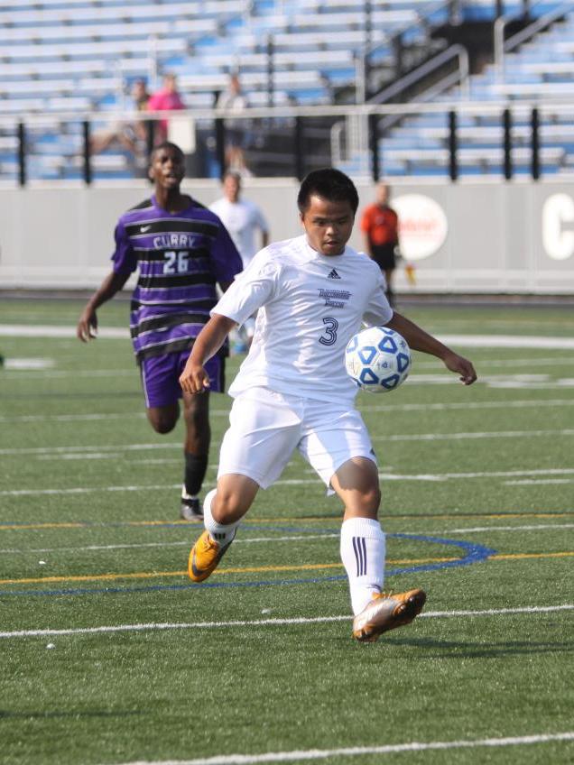 Nguyen Nets Game-Winner In Opening Minutes Of Play, Young Makes Five Saves For Shutout As Men's Soccer Blanks Curry In Season Opener