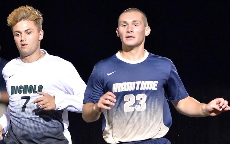 Burns Nets First Collegiate Goal As Men's Soccer Drops Late 2-1 Decision To Salve Regina