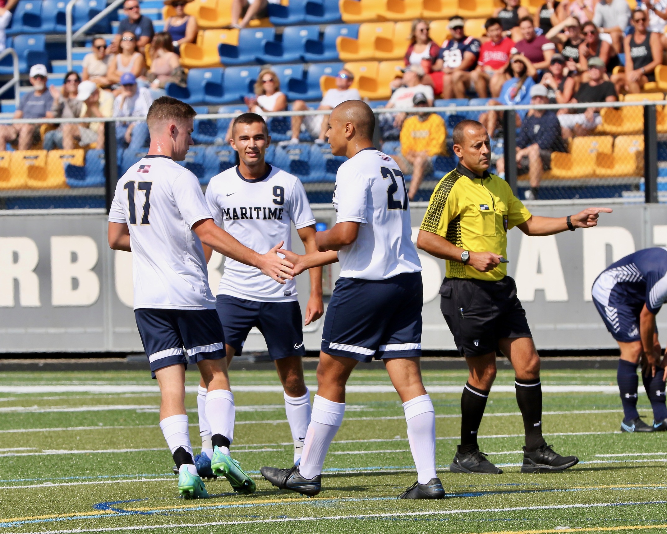 Bucs Clip Falcons in Conference Opener