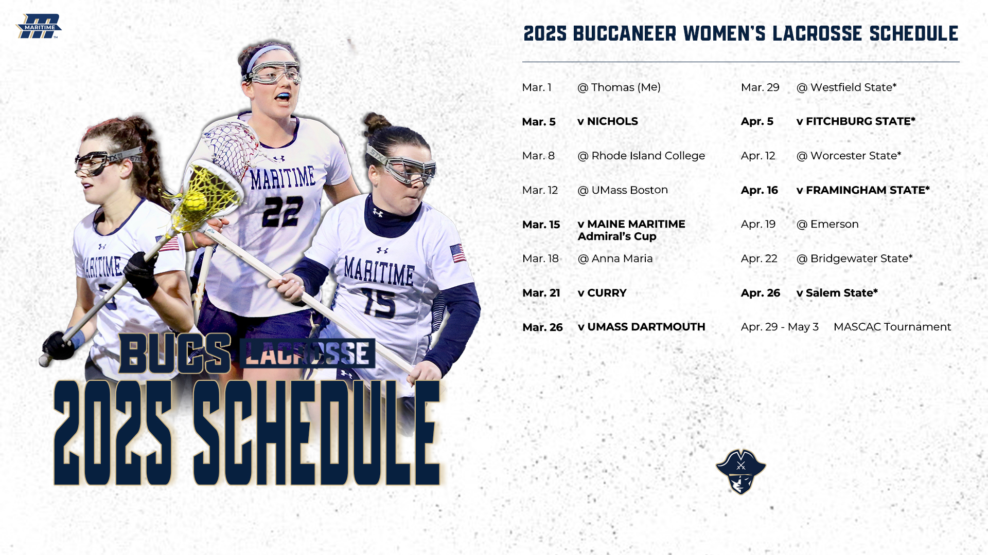 Bucs Women's Lax Announces 2025 Schedule