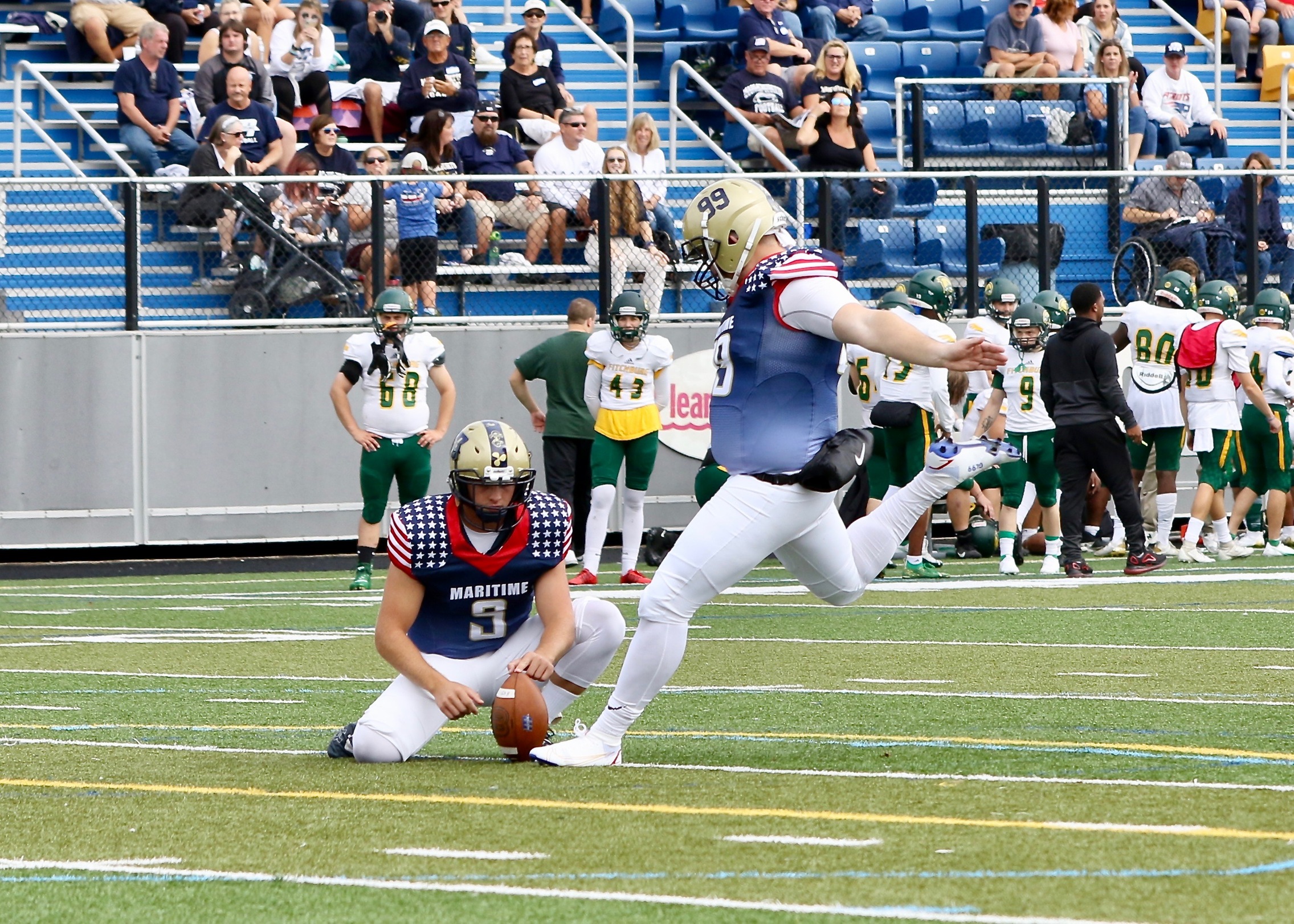 Five Lampros Field Goals Helps Bucs win over West Conn