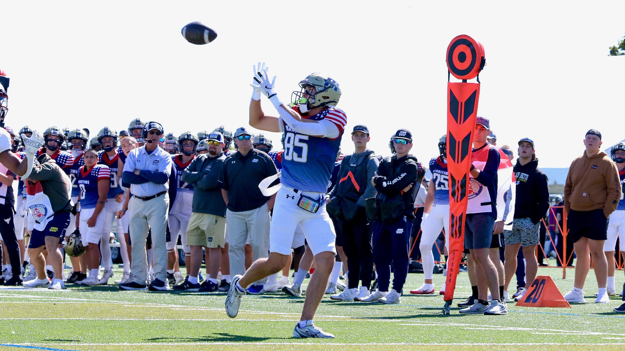 Keefe Hauls in two Touchdown Catches in Overtime Loss to AMCATS